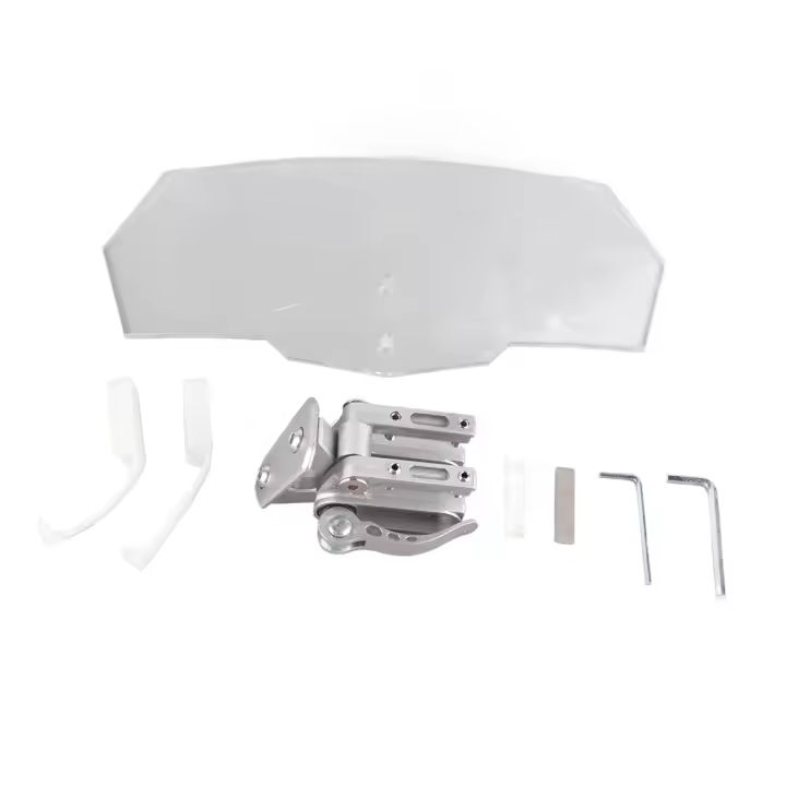 Parabrisas de motocicleta, Deflector de viento Universal con bordes lisos de Color transparente para motocicleta - 1