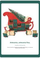 Calendario Adviento 2024, creativo de madera con 24 cuentas atrás, adornos artesanales de decoración navideña de madera - details 2