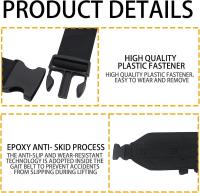 Cinturón de Asistencia para Caminar [3 Belt] Mejorado con 3 Asas de Goma, Cinturón de Transferencia para Pacientes Mayores - details 1