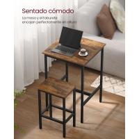 Mesa de Bar con Taburetes Mesa Comedor con 2 Sillas Mesa de Cocina Pequeña Taburetes de Barra - details 3