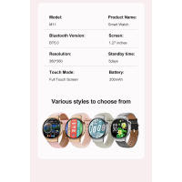 Reloj Inteligente para Salud en 24 Horas Llamadas HD Bluetooth, Notificaciones Mensuales, Modos Deportivos Multiusos, Rastreo de Salud para Mujeres y Hombres - details 22