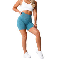 Pantalones Cortos de Fitness para Mujer NVGTN Scrunch Sin Costuras de Spandex Elásticos Transpirables con Efecto Levantador de Cintura para Deportes de Ocio y Correr - details 37