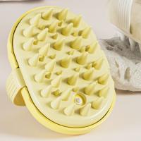 Cómodo cepillo de masaje para mascotas, portátil, eliminación de manchas, baño, cepillo para masaje del cuero cabelludo, Gel de ducha recargable, limpieza profunda - details 3