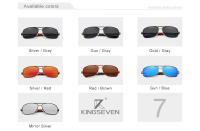 KINGSEVEN-gafas de sol polarizadas para hombre y mujer, lentes de aluminio con montura a la moda, para conducir, 2023 - details 2