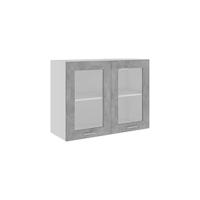 vidaXL Armario Colgante Estantería Flotante Almacenamiento Mueble de Cocina Decoración Madera Contrachapada Gris Sonoma 60x31x60 cm - details 5