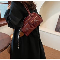 Versión coreana retro de un solo hombro, bolso axilar de gran capacidad, bolso baguette para viajes diarios, bolso Boston, bolso de almohada para mujer - details 5