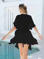 Vestido de Cubierta de Encaje de Látex DESIRECAT Traje de Baño de Verano con Cuello en V - details 30
