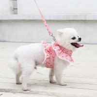 Conjunto de Correa de arnés para Mascotas Ajustable con Encaje Floral Ropa de Perro Linda para Cachorros Accesorios de Arnés para Perros - details 14