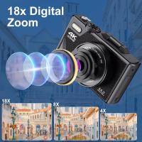 Cámara Digital 4K 64mp Pantalla IPS de 3 Pulgadas Zoom de Video Enchufe en Red YouTube - details 9