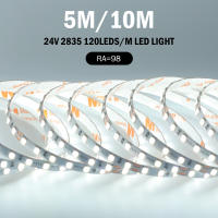 Tira de luces LED 24V 2835 5m 10m RA98 cinta Flexible a rayas de alto brillo 120LED 2700K 3000K 3500K 4000K 5000K 6000K iluminación del hogar - details 4