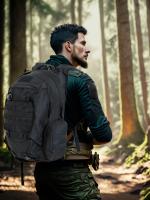 Mochila impermeable THURAM 45L para pesca, caza, actividades al aire libre, táctica, deportiva, camping, senderismo y trekking. - details 11