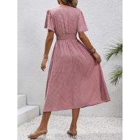 Vestido casual con cuello en V y lunares de Temu, nuevo de 2024 - details 5