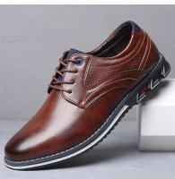 Zapatos de Cuero para Hombres Zapatos Casuales con Suela Gruesa Resistentes al Desgaste - details 1
