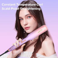 Plancha de pelo Ubeator, plancha de pelo 2 en 1 de calentamiento instantáneo de doble voltaje de titanio, rizador de pelo - details 4