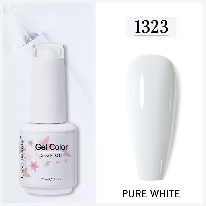 Esmalte de Uñas Clou Beaute Gel en Colores Rosa y Rojo para Serie Semi Permanente Arte de Uñas Top Coat de Lacado de Gel UV - 1