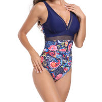 Bañadores de una pieza con estampado para mujer, traje de baño adelgazante - details 27