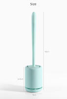 Cepillo De Inodoro WIKHOSTAR Con Soporte Montaje En Pared Secado Rápido Accesorio De Baño Ecológico Y Duradero - details 9