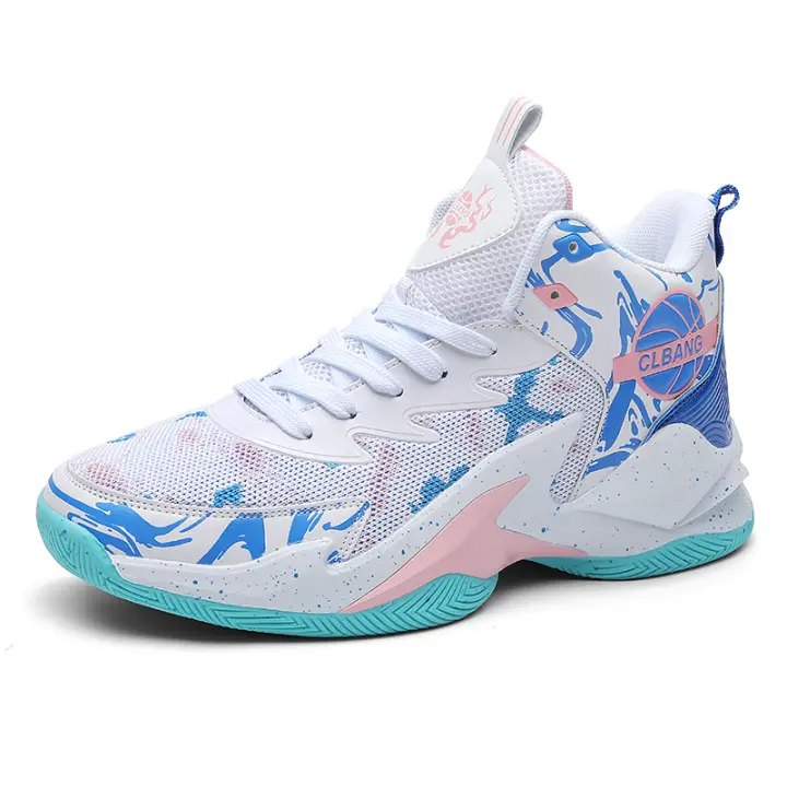 Zapatillas de baloncesto de marca para hombre, zapatos deportivos transpirables con amortiguación, antideslizantes, para entrenamiento atlético, Unisex - 1