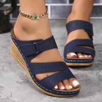 zapatos de zapatilla de tacón de cuña de verano para mujer - details 6