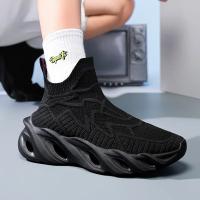 Zapatos de amortiguación para carreras, zapatillas antideslizantes transpirables Unisex, zapatillas de deporte de lujo para carreras, zapatillas transpirables para correr a la moda - details 4