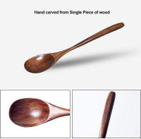 Juego de cubiertos de madera para cocina, Set de Cubiertos de 15 piezas, cuchara, tenedor, cuchillo - details 5