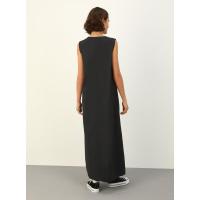 Vestido tipo chaleco básico, vestido largo ajustado informal interior para mujer - details 4