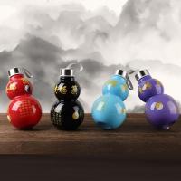 Botella deportiva con forma de calabaza, estilo chino, gran capacidad, hervidor de agua Vintage, botella de bebida de calabaza con estampado en caliente tradicional - details 6