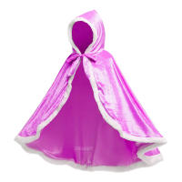 Capa de Elsa para niñas, chal de terciopelo con capucha de dibujos animados, ropa de princesa azul, invierno, 2025 - details 23