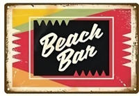 Placa de letrero de hojalata de playa de verano, decoración de pared de Metal para Bar, casa, Club de Surf, pintura decorativa, Poster8 X 12 pulgadas - details 2