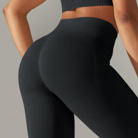 Hamidou-mallas deportivas para mujer, pantalones de Yoga de cintura alta, sin costuras, para correr, Fitness y entrenamiento - details 0
