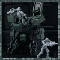 Figuras de Conductor de Equipo de Combate 1/60 Series 3min Mini Estatua de Colección para Ensamblaje Paquete de 6 Piezas - details 0