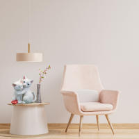 Estatua Decorativa de Gato de Resina Adorna Yardín con Encanto Decoración Luminosa Única para Hogar - details 4