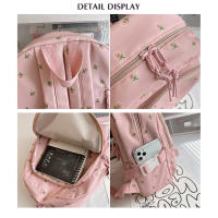 Mochila pequeña de flores florales para mujer, mochila de viaje informal para adultos y niños, viaje escolar - details 2