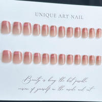 Natural irrompible para los amantes del arte de las uñas y la belleza Ojo de gato desnudo brillante, presione sobre las uñas - details 7