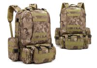 Mochila táctica 4 en 1 para hombre, bolsa de 55L para deportes al aire libre, Camping, senderismo, viajes, escalada - details 28