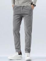 Pantalones de Corduroy para Hombres Ajuste Delgado, Elástico, Moda de Negocios y Trabajo para Primavera Otoño - details 20