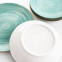 Vajilla completa moderna de porcelana para 6 personas (18 piezas) de Montreal | Platos llanos, Platos hondos, Platos de postre, Color Único, Talla Estándar - details 4