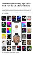 Reloj inteligente AMOLED 2024 para mujer y niña, pantalla completamente táctil, notificaciones de WhatsApp, Bluetooth, llamada, regalos exquisitos, 390x450 - details 5