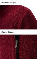 Cárdigans de otoño e invierno, suéteres con cuello levantado para hombre, suéteres de chenilla, prendas de vestir exteriores, ropa de hombre - details 16