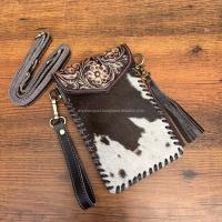 Nueva herramienta hecha a mano, pulsera de cuero, bolso cruzado diagonal de piel de vaca para teléfono, clip para cinturón para mujer - details 2