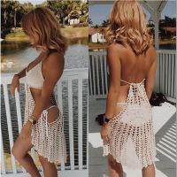 Traje de Baño de Punto Hecho a Mano para Mujeres Sexy Escote en V Moda Casual de Verano al Aire Libre en la Playa - details 1