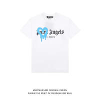 Palm Angels love dissolve heart graffiti letras hombre y mujer camiseta cuello redondo suelto manga corta verano - details 3