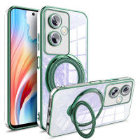 Funda De Soporte de Anillo Magnético Transparente, Galvanoplastia Para OPPO A79 5G - details 7