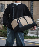 Bolsa de lona de viaje de 55L, bolsas de senderismo para exteriores, bolsa grande de fin de semana seca y húmeda, bolso de separación de corta distancia, mochila escolar versátil - details 4
