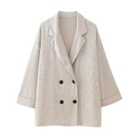 Conjunto de Traje Doble Abotonado para Mujer Primavera-Invierno 2025 Estilo Europeo-Americano - details 5