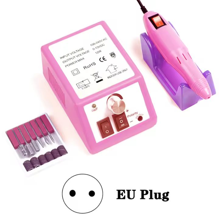 Taladro profesional para uñas, máquina de manicura con cuchillo de exhibición de velocidad, máquina de pedicura, lijadora de uñas - 1