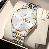 Reloj de cuarzo minimalista para hombre con calendario doble - details 2