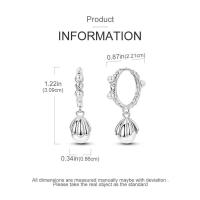 Pendientes coloridos de plata de circonio, cruz, calavera, torre de hierro, pluma estilográfica, taza de café, estrellas, regalos de mujer, joyería de boda - details 37