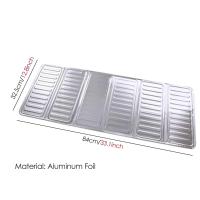 Estufa de exterior con parabrisas plegable, estufa de papel de aluminio para camping, quemador de cocina, red cortavientos, 1/2 UDS. - details 1