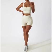 Sujetador deportivo cómodo y agradable para la piel con almohadilla para el pecho, camiseta sin mangas para mujer, gimnasio, Fitness, correr, Yoga, chaleco elástico, ropa interior para mujer - details 13